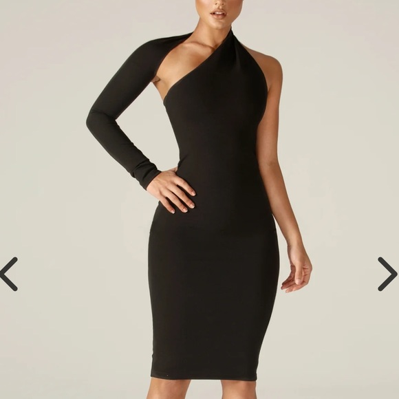 Alieva Dasha Women’s Modern One Shoulder fitted Dress (size medium) - Picture 2 of 11